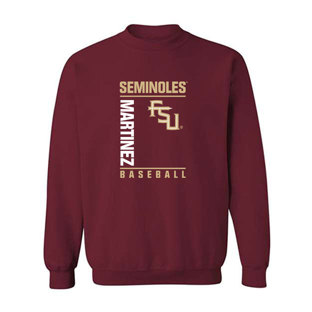 FSU - NCAA Baseball : Jordan Martinez - Fashion Shersey Crewneck Sweatshirt-0