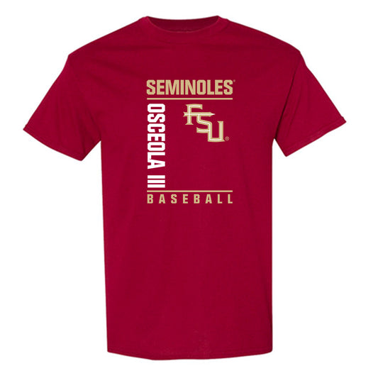 FSU - NCAA Baseball : OB Osceola III - Fashion Shersey T-Shirt-0