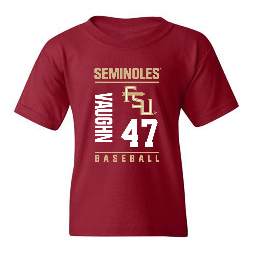 FSU - NCAA Baseball : Rhett Vaughn - Fashion Shersey Youth T-Shirt