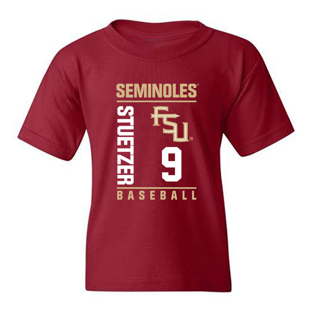 FSU - NCAA Baseball : John Stuetzer - Fashion Shersey Youth T-Shirt-0