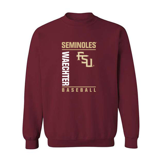 FSU - NCAA Baseball : Kaden Waechter - Fashion Shersey Crewneck Sweatshirt-0