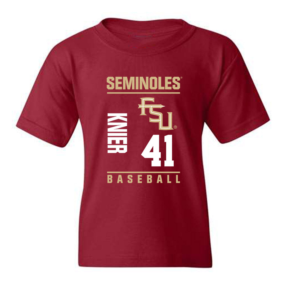 FSU - NCAA Baseball : Chris Knier - Fashion Shersey Youth T-Shirt