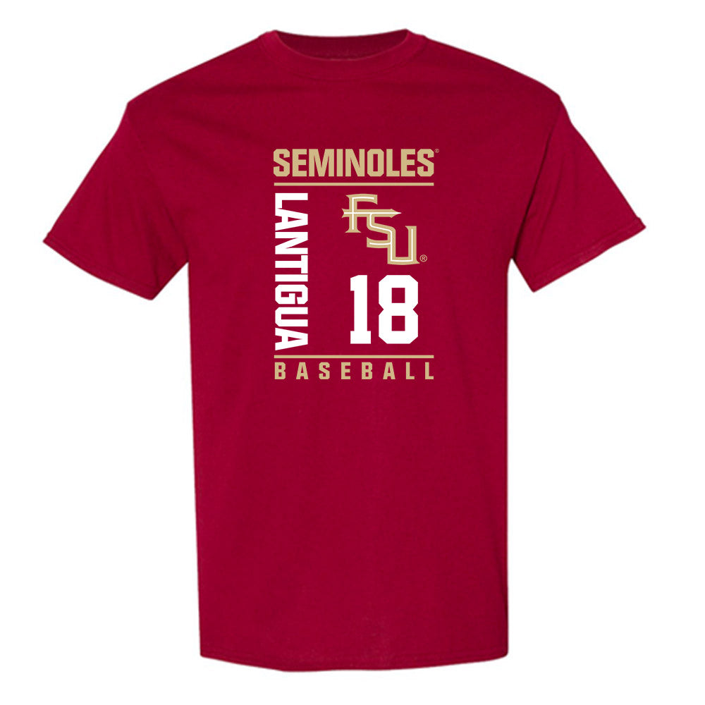 FSU - NCAA Baseball : Emmanuel Lantigua - Fashion Shersey T-Shirt-0