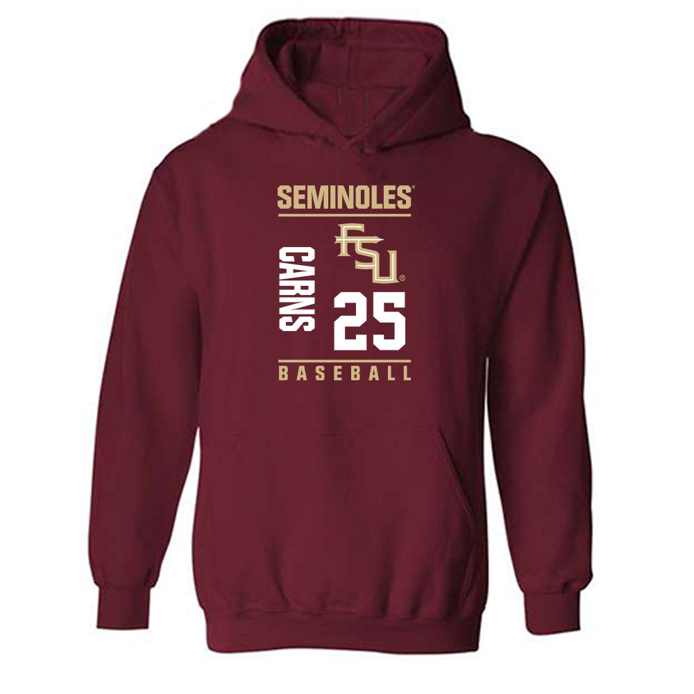 FSU - NCAA Baseball : Hunter Carns - Fashion Shersey Hooded Sweatshirt