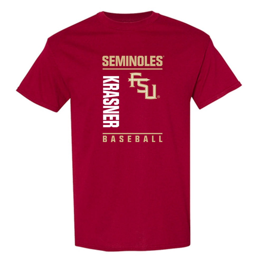 FSU - NCAA Baseball : Spencer Krasner - Fashion Shersey T-Shirt-0