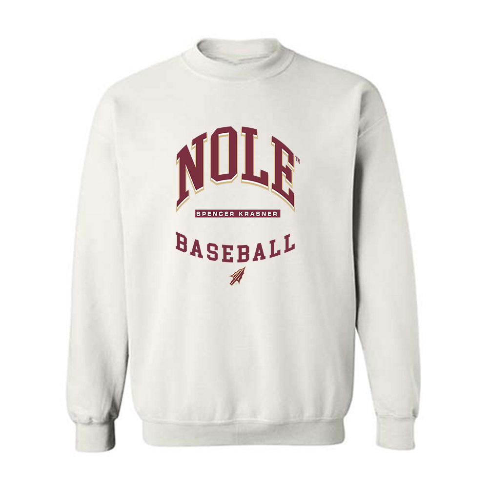 FSU - NCAA Baseball : Spencer Krasner - Classic Fashion Shersey Crewneck Sweatshirt-0