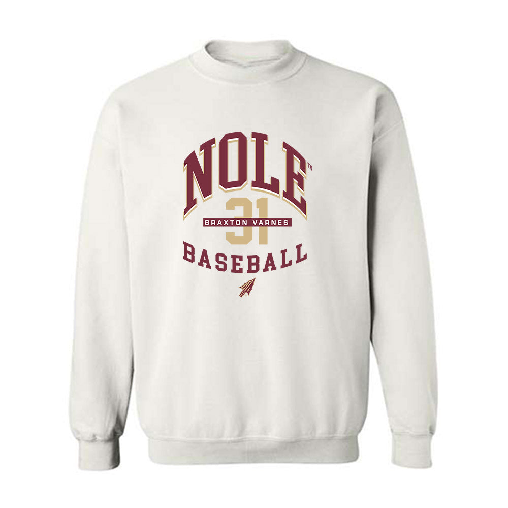 FSU - NCAA Baseball : Braxton Varnes - Classic Fashion Shersey Crewneck Sweatshirt-0