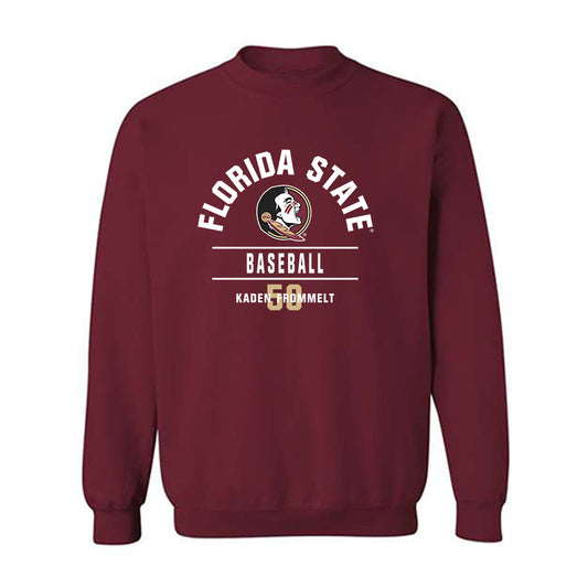 FSU - NCAA Baseball : Kaden Frommelt - Classic Fashion Shersey Crewneck Sweatshirt-0