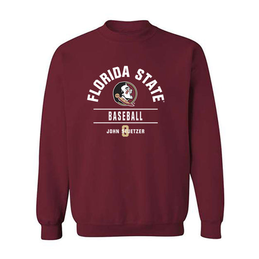 FSU - NCAA Baseball : John Stuetzer - Classic Fashion Shersey Crewneck Sweatshirt-0