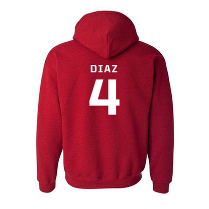 New Mexico - NCAA Baseball : Anthony Diaz - Classic Fashion Shersey Hooded Sweatshirt-1