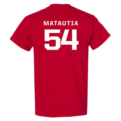 New Mexico - NCAA Football : Jojo Matautia - Classic Fashion Shersey T-Shirt-1