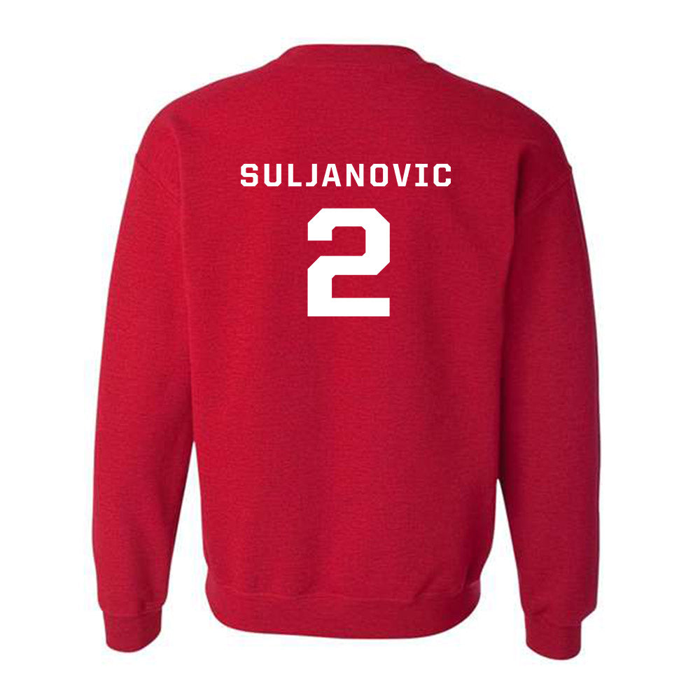 New Mexico - NCAA Men's Basketball : Imran Suljanovic - Classic Fashion Shersey Crewneck Sweatshirt-3