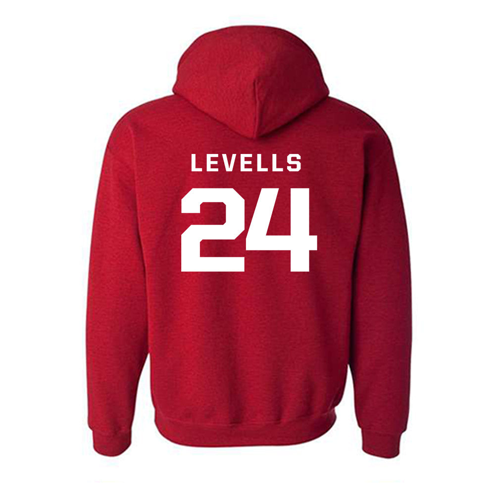 New Mexico - NCAA Football : Bear Levells - Classic Fashion Shersey Hooded Sweatshirt-1