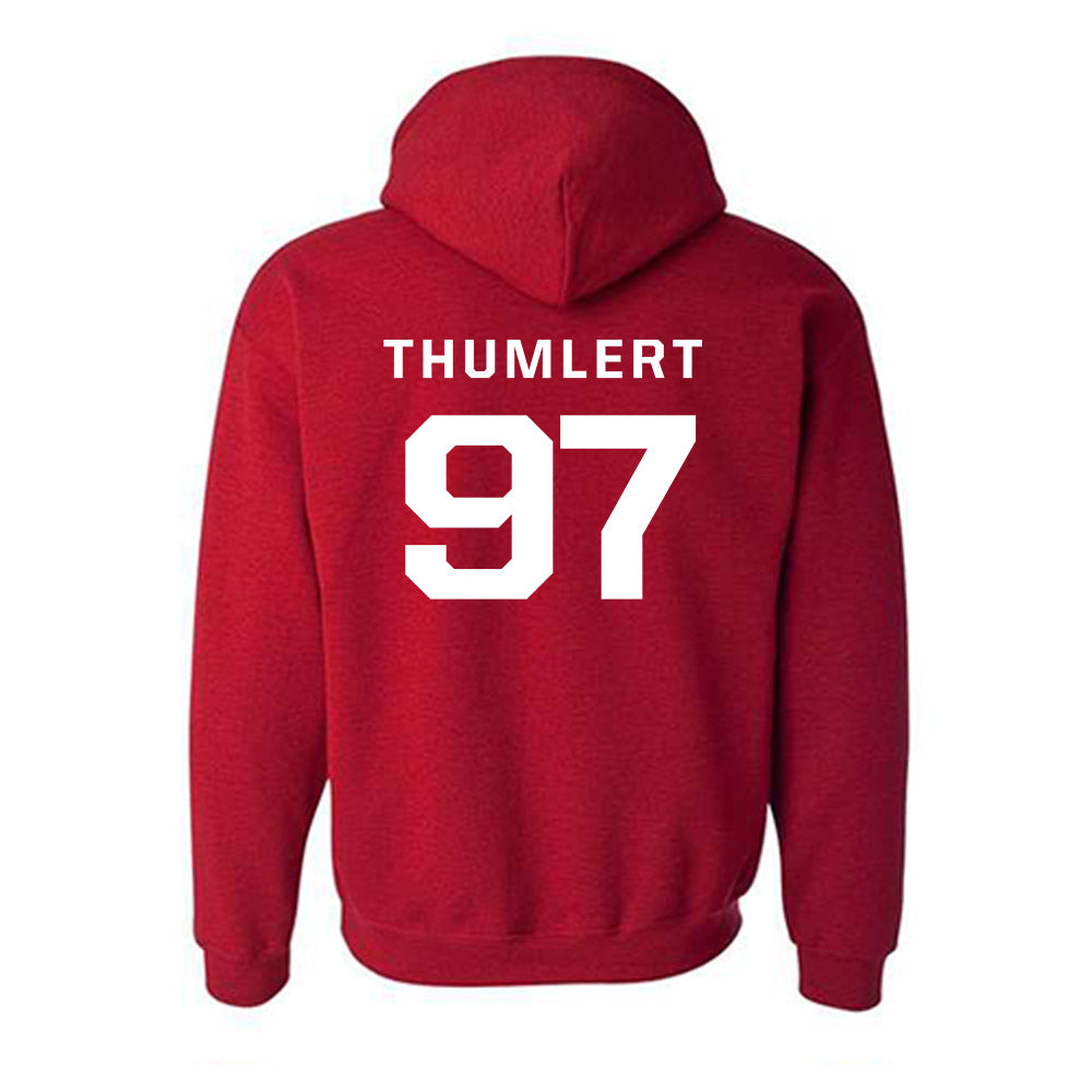 New Mexico - NCAA Football : Cody Thumlert - Classic Fashion Shersey Hooded Sweatshirt-1