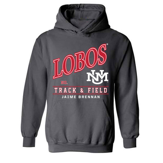 New Mexico - NCAA Women's Track & Field : Jaime Brennan - Hooded Sweatshirt-0