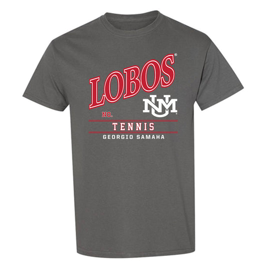 New Mexico - NCAA Men's Tennis : Georgio Samaha - T-Shirt-0