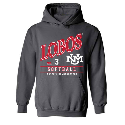 New Mexico - NCAA Softball : Caitlin Benningfield - Classic Fashion Shersey Hooded Sweatshirt-0