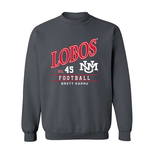 New Mexico - NCAA Football : Brett Karhu - Classic Fashion Shersey Crewneck Sweatshirt-0