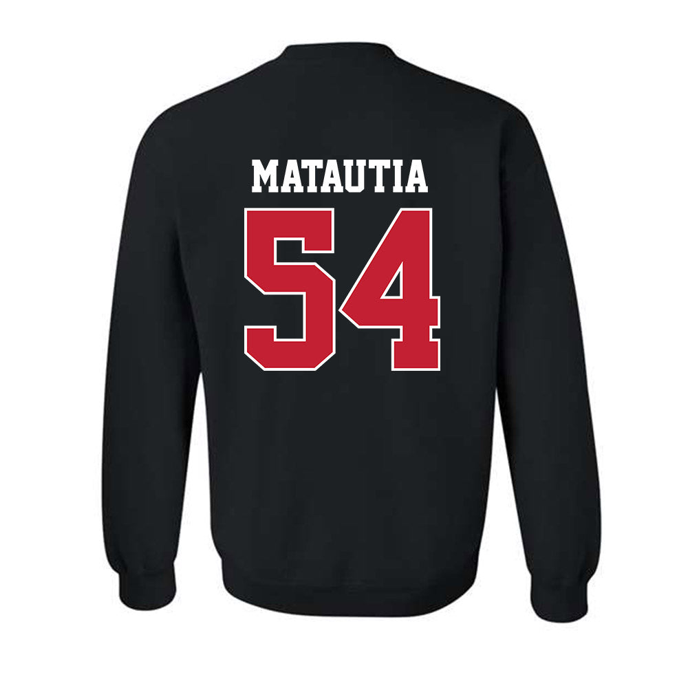 New Mexico - NCAA Football : Jojo Matautia - Classic Fashion Shersey Crewneck Sweatshirt-1