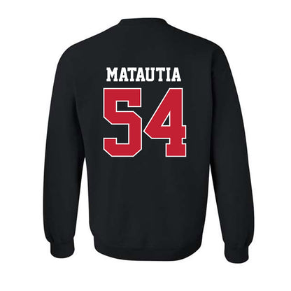 New Mexico - NCAA Football : Jojo Matautia - Classic Fashion Shersey Crewneck Sweatshirt-1