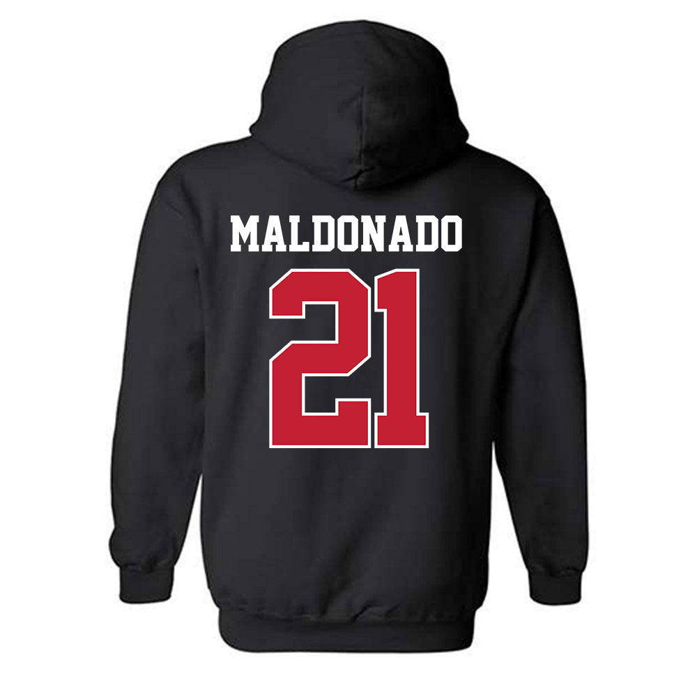 New Mexico - NCAA Football : Jacob Maldonado - Classic Fashion Shersey Hooded Sweatshirt-1