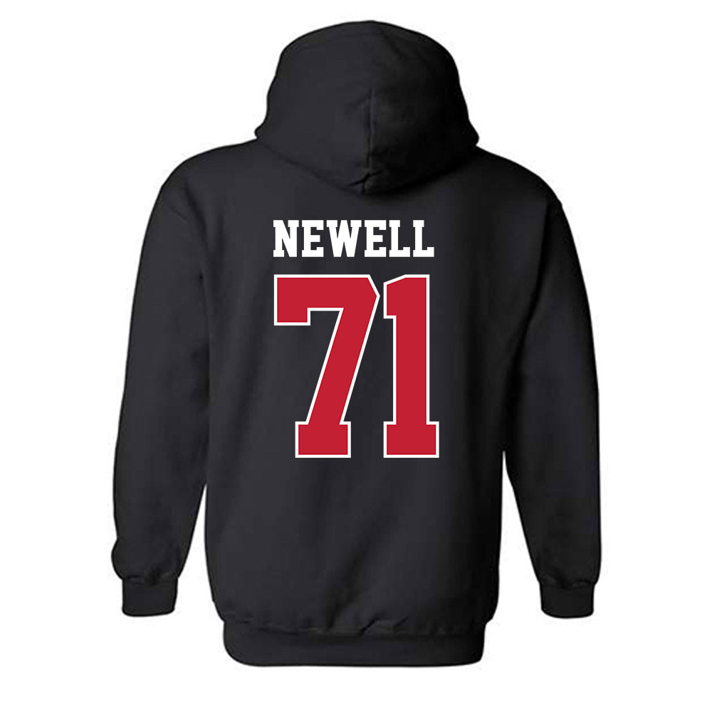 New Mexico - NCAA Football : Danzel Newell - Classic Fashion Shersey Hooded Sweatshirt-1
