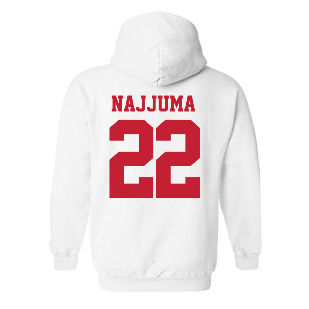 New Mexico - NCAA Women's Basketball : Maria Najjuma - Classic Fashion Shersey Hooded Sweatshirt-1