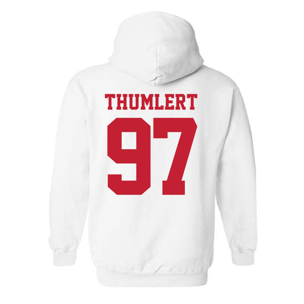 New Mexico - NCAA Football : Cody Thumlert - Classic Fashion Shersey Hooded Sweatshirt-1
