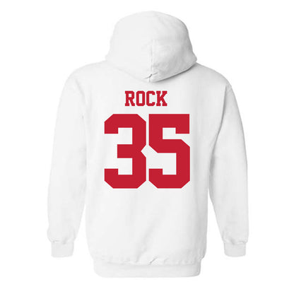 New Mexico - NCAA Men's Basketball : JT Rock - Classic Fashion Shersey Hooded Sweatshirt-1