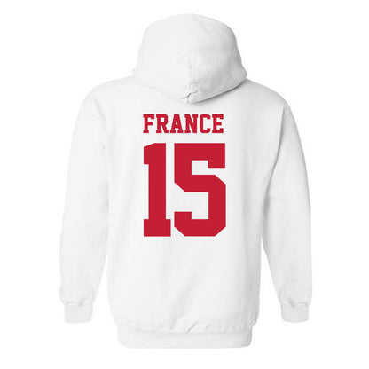 New Mexico - NCAA Women's Volleyball : Addison France - Classic Fashion Shersey Hooded Sweatshirt-1