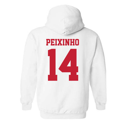 New Mexico - NCAA Women's Basketball : Leonor Peixinho - Classic Fashion Shersey Hooded Sweatshirt-1