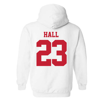 New Mexico - NCAA Men's Basketball : Jake Hall - Classic Fashion Shersey Hooded Sweatshirt-1