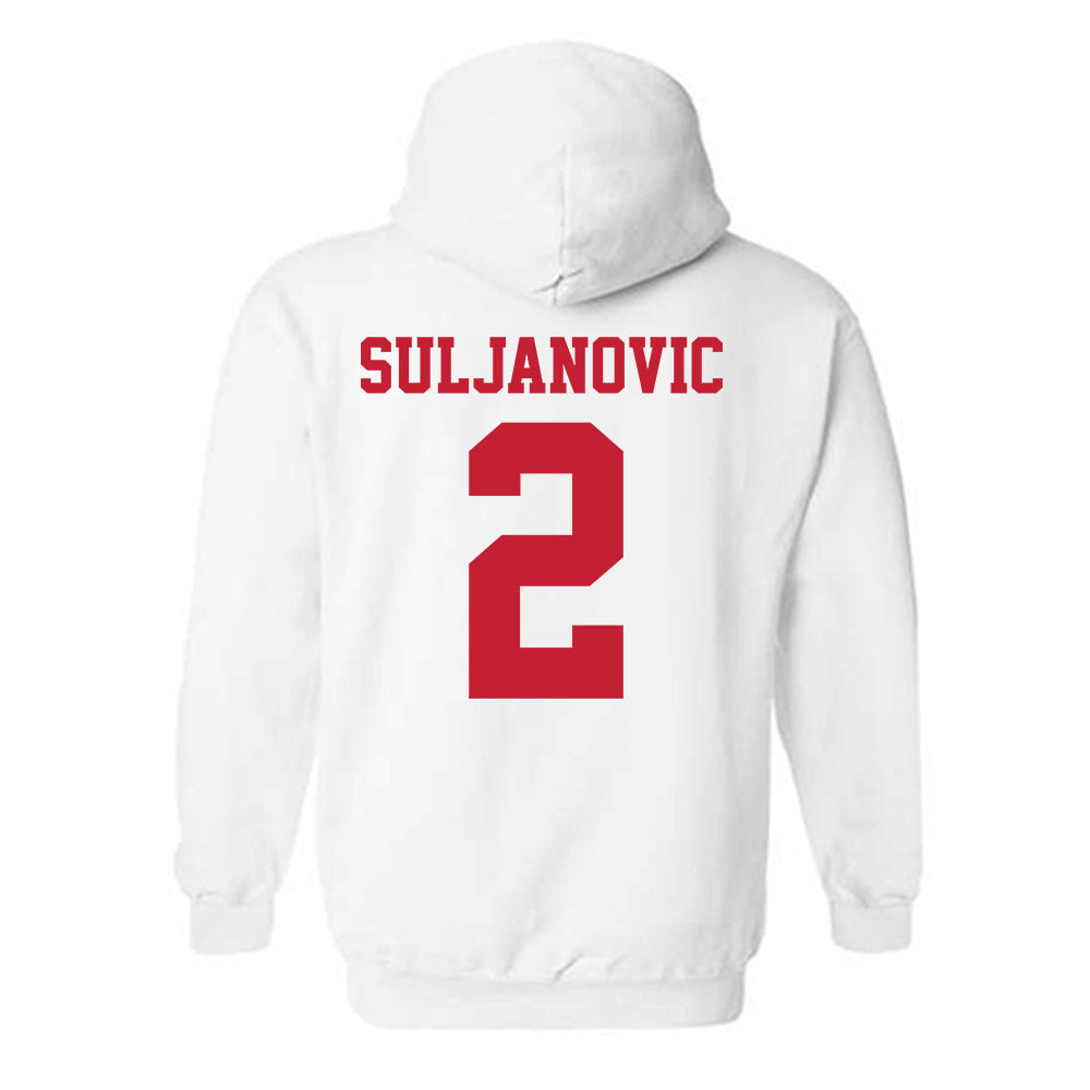 New Mexico - NCAA Men's Basketball : Imran Suljanovic - Classic Fashion Shersey Hooded Sweatshirt-1