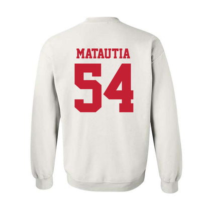 New Mexico - NCAA Football : Jojo Matautia - Classic Fashion Shersey Crewneck Sweatshirt-1