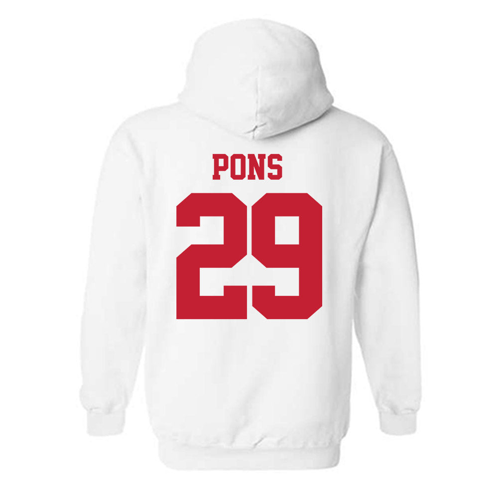 New Mexico - NCAA Men's Basketball : Timeo Pons - Classic Fashion Shersey Hooded Sweatshirt-1