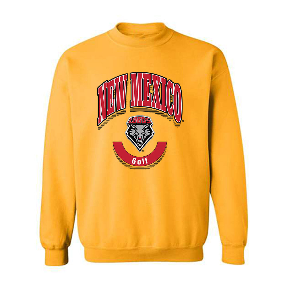 New Mexico - NCAA Men's Golf : Johnnie Clark - Classic Fashion Shersey Crewneck Sweatshirt-0