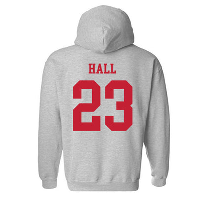 New Mexico - NCAA Men's Basketball : Jake Hall - Classic Fashion Shersey Hooded Sweatshirt-1