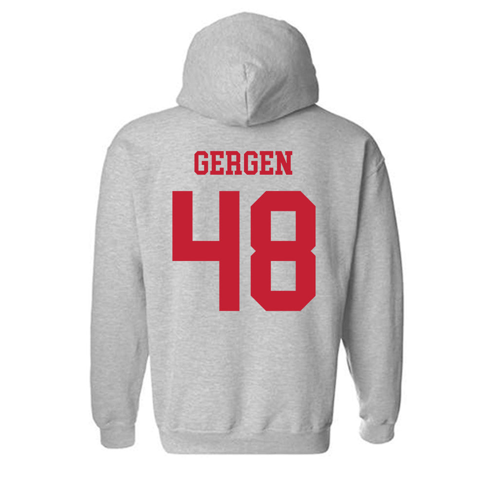 New Mexico - NCAA Baseball : Jacob Gergen - Classic Fashion Shersey Hooded Sweatshirt-1