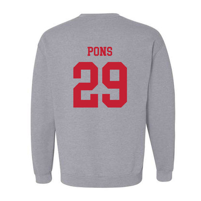 New Mexico - NCAA Men's Basketball : Timeo Pons - Classic Fashion Shersey Crewneck Sweatshirt-1