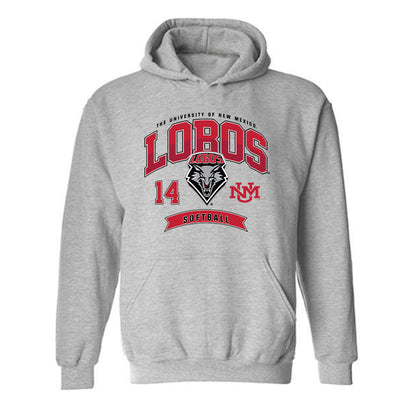 New Mexico - NCAA Softball : Mya Pacheco - Classic Fashion Shersey Hooded Sweatshirt-0