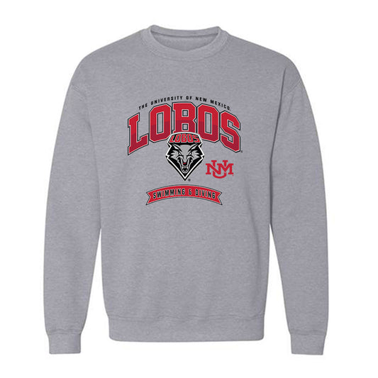 New Mexico - NCAA Women's Swimming & Diving : Myra Cansler - Classic Fashion Shersey Crewneck Sweatshirt-0
