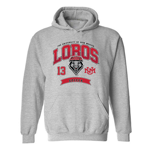 New Mexico - NCAA Women's Soccer : Celina Frenz - Classic Fashion Shersey Hooded Sweatshirt-0