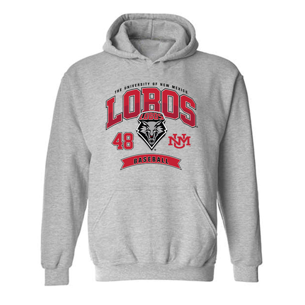 New Mexico - NCAA Baseball : Jacob Gergen - Classic Fashion Shersey Hooded Sweatshirt-0
