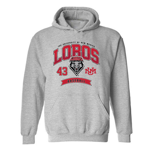 New Mexico - NCAA Baseball : Gene Trujillo - Classic Fashion Shersey Hooded Sweatshirt-0