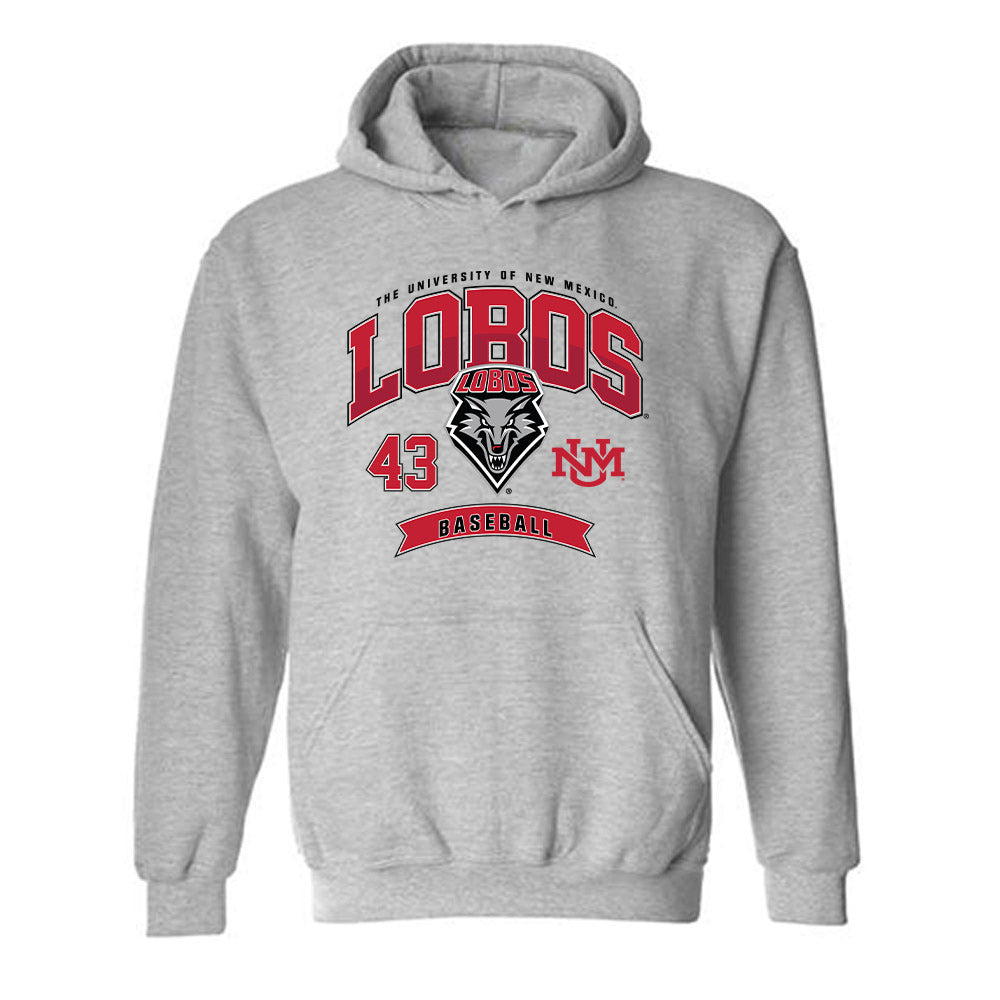 New Mexico - NCAA Baseball : Gene Trujillo - Classic Fashion Shersey Hooded Sweatshirt-0