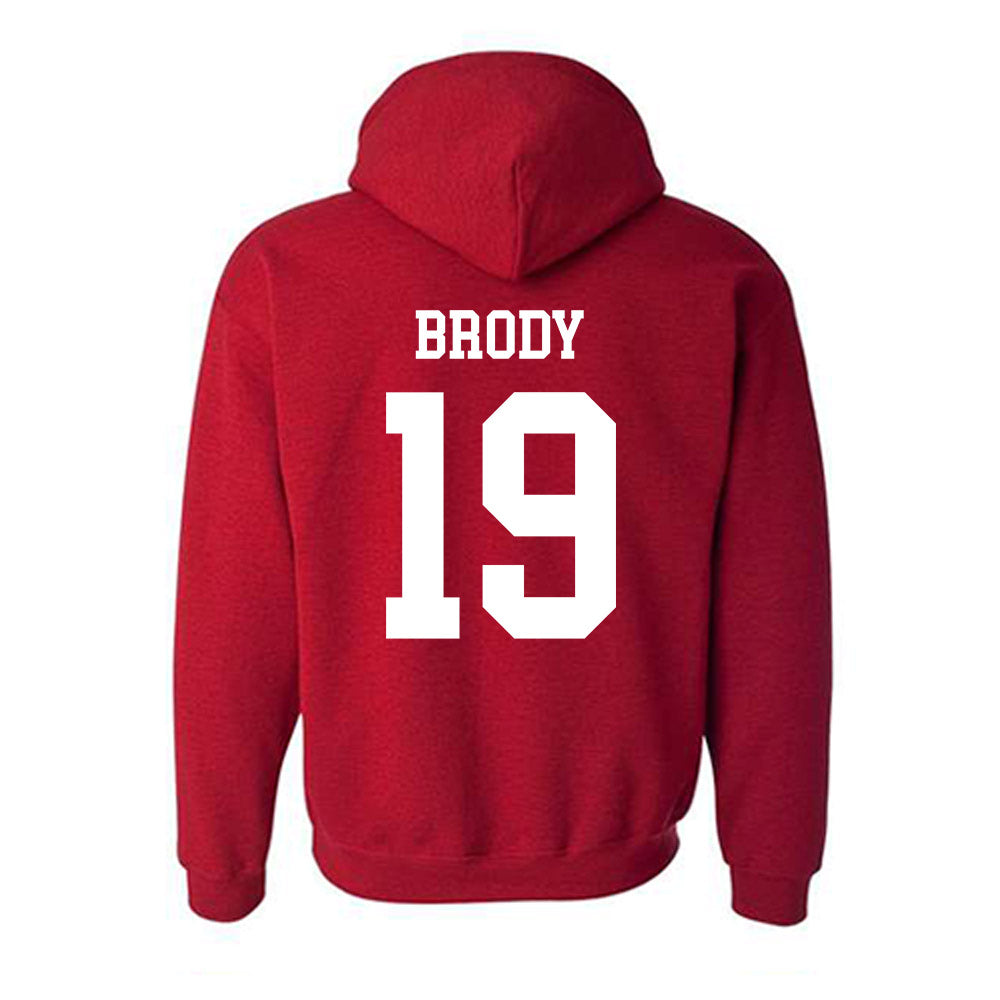 New Mexico - NCAA Football : Elijah Brody - Classic Shersey Hooded Sweatshirt-1