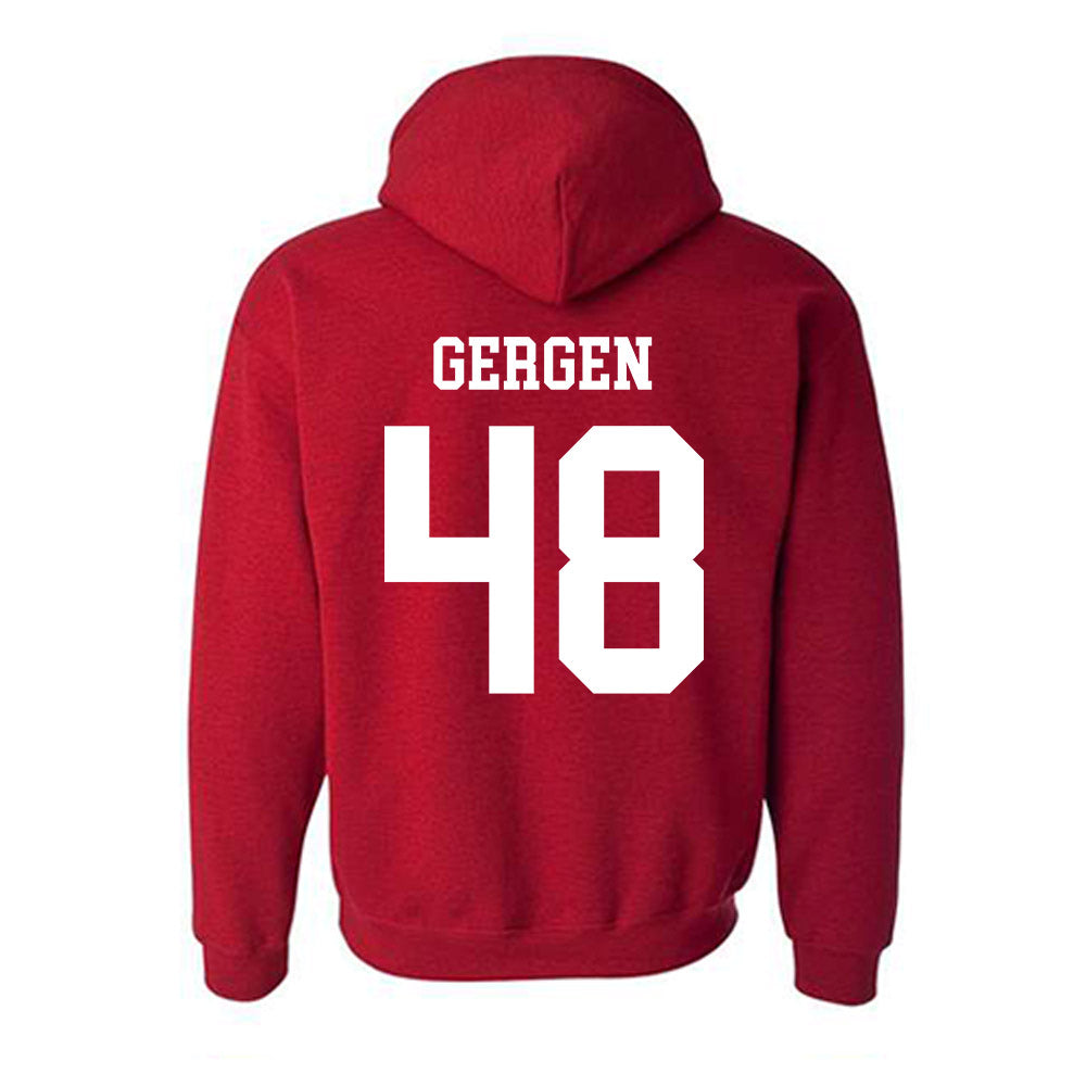 New Mexico - NCAA Baseball : Jacob Gergen - Classic Shersey Hooded Sweatshirt-1