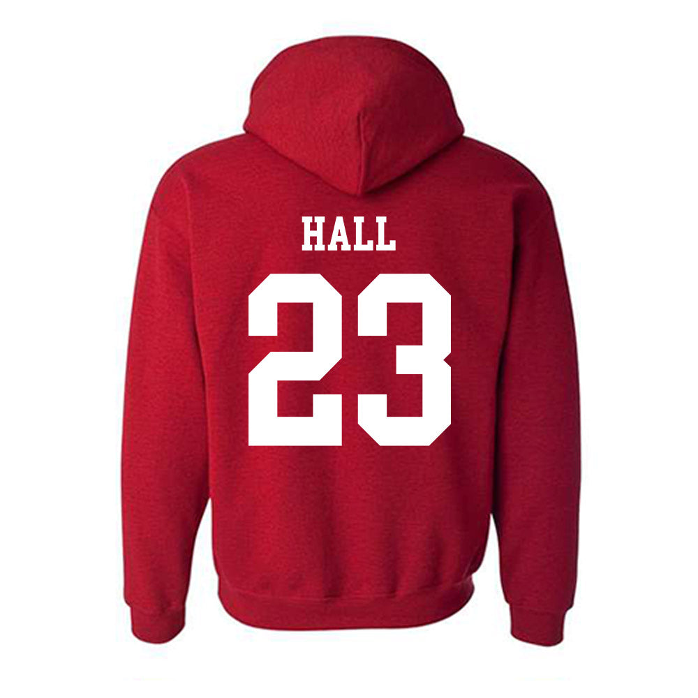 New Mexico - NCAA Men's Basketball : Jake Hall - Classic Shersey Hooded Sweatshirt-1