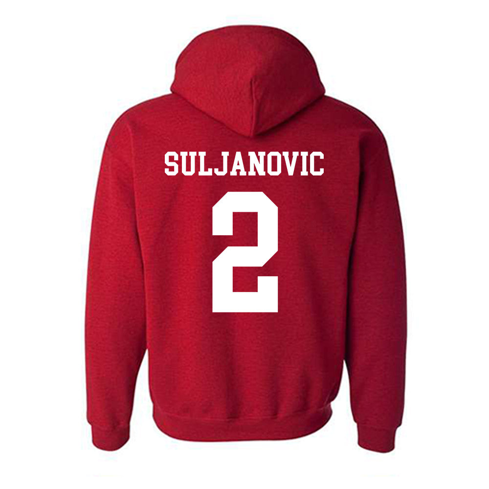 New Mexico - NCAA Men's Basketball : Imran Suljanovic - Classic Shersey Hooded Sweatshirt-1
