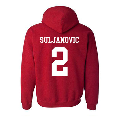 New Mexico - NCAA Men's Basketball : Imran Suljanovic - Classic Shersey Hooded Sweatshirt-1